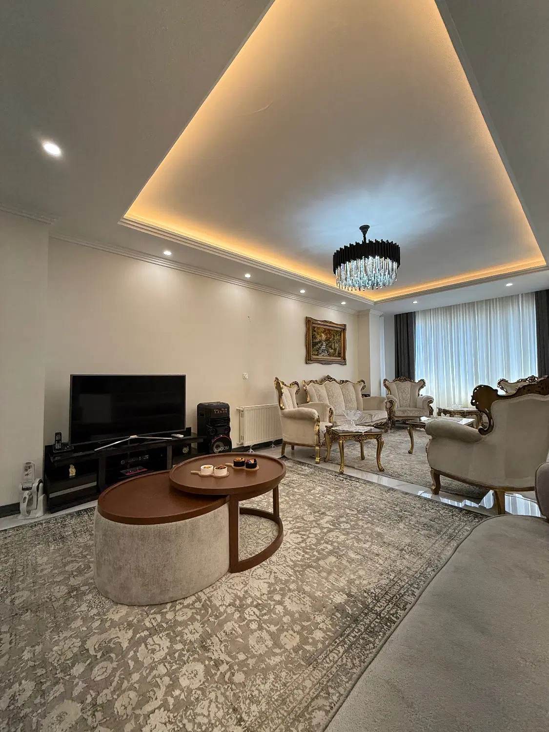 آپارتمان ۱۲۸ متر_ ۲ پارکینگ سندی_برنامه مرکزی