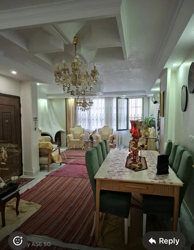 ۱۲۰ متر دو خواب سالن پرده خور معاوضه یا فروش