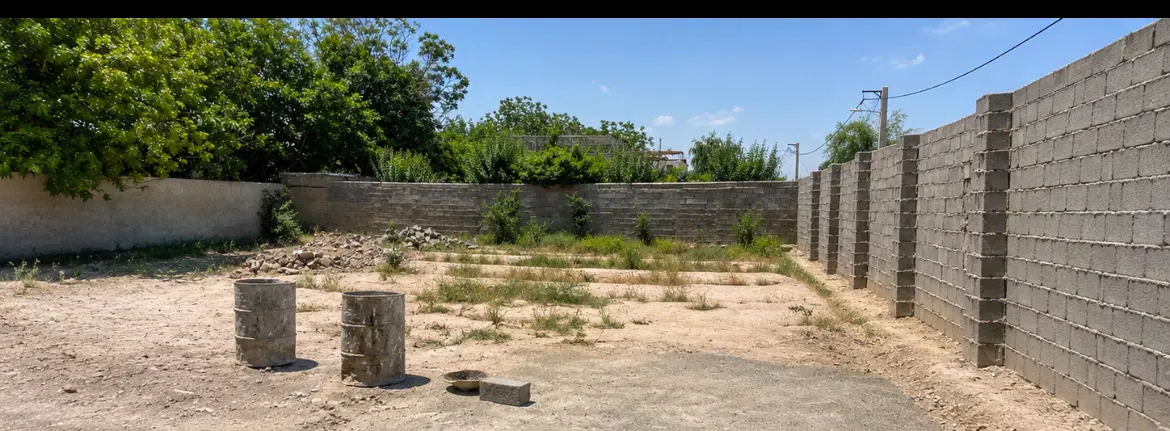 زمین عرصه و اعیان ۵۲۰ متر چهاردیواری