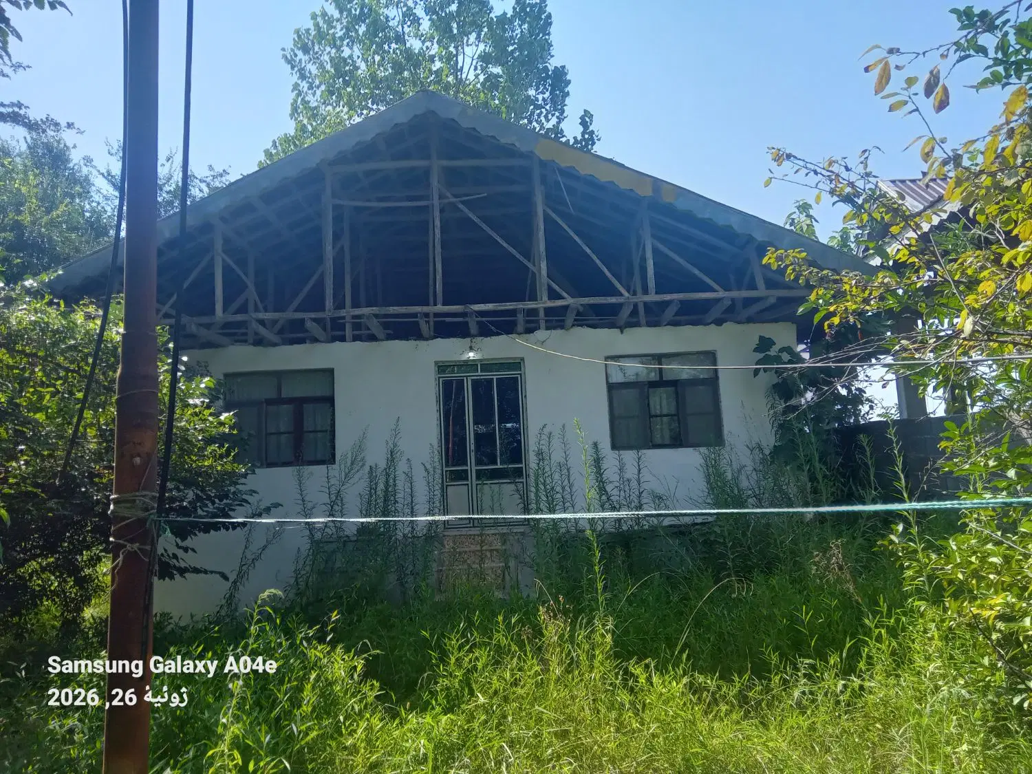 ۶۰۰ متر زمین وبنای  ۹۰متری ویلای قابل سکونت سندار