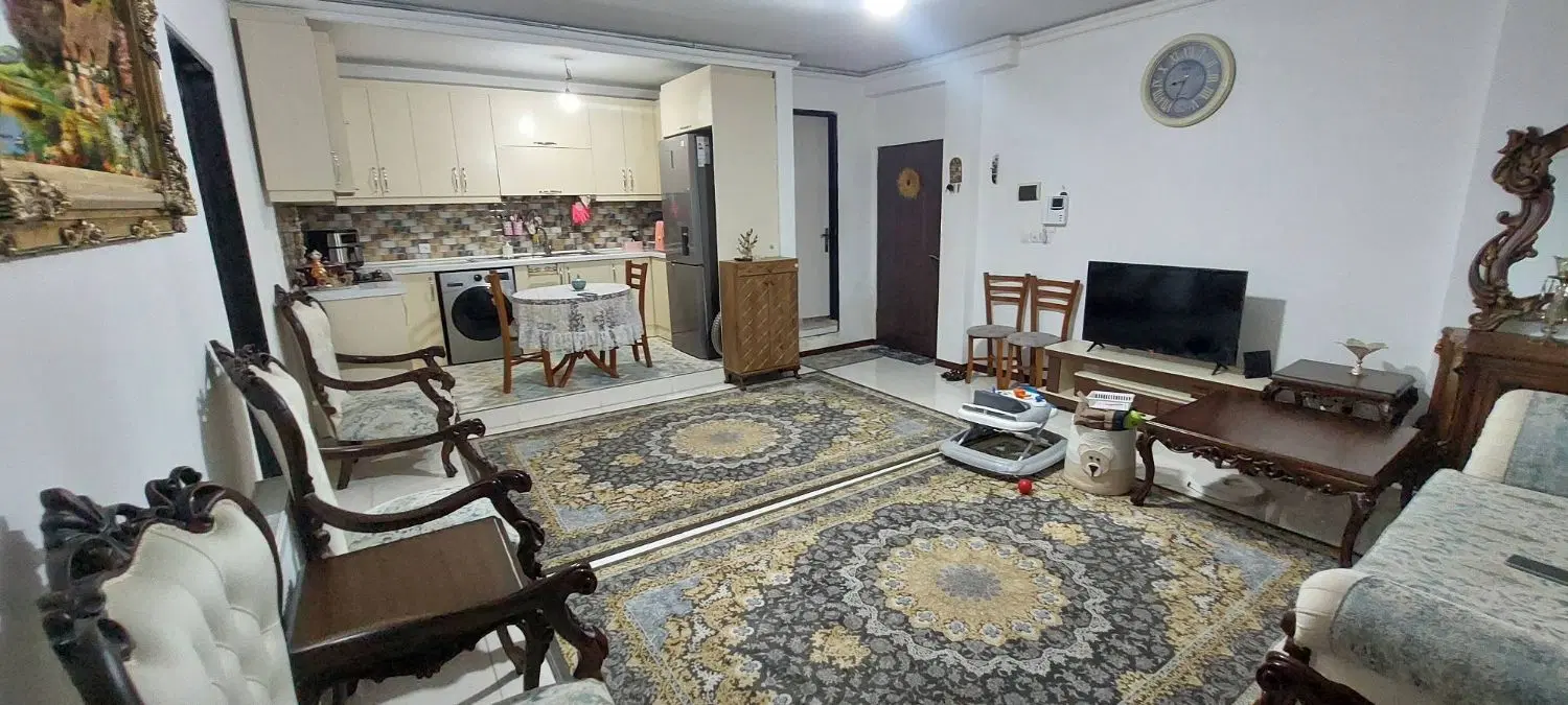 آپارتمان ۶۵ متری_نوساز_تک خواب_سالن پرده خور
