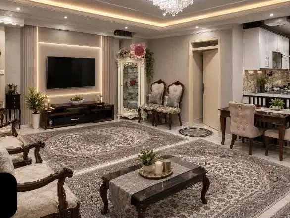 ۷۷ متر دوخوابه  شخصی ساز یاس و بنفشه