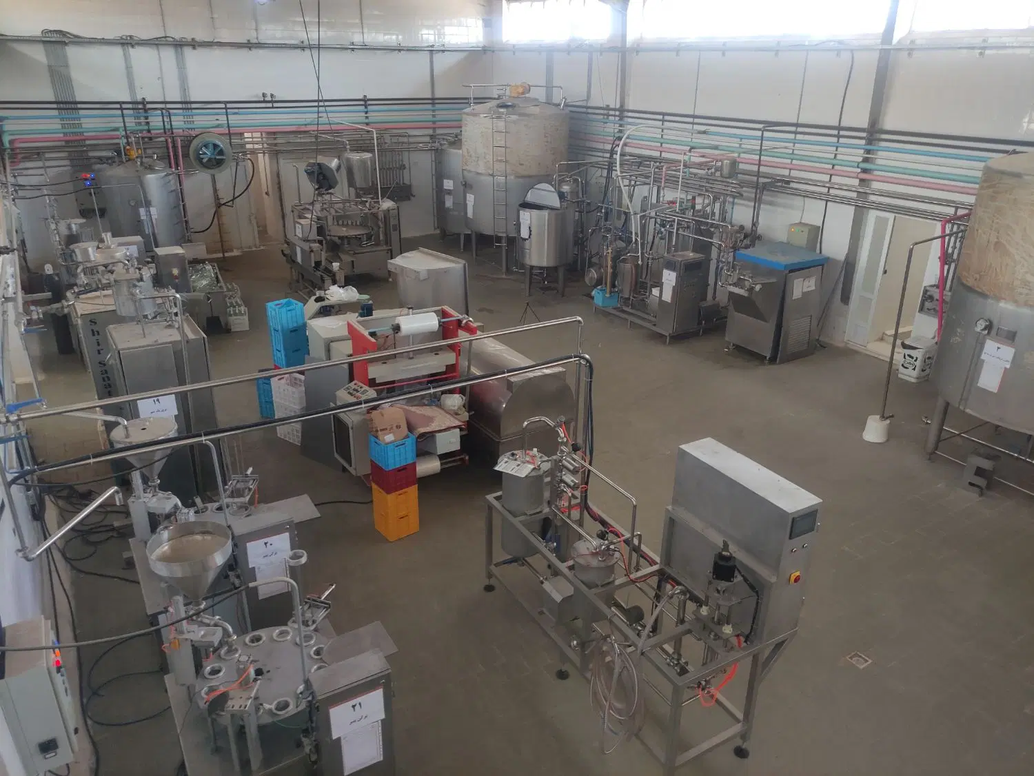 اجاره کارخانه لبنیات درحال کار