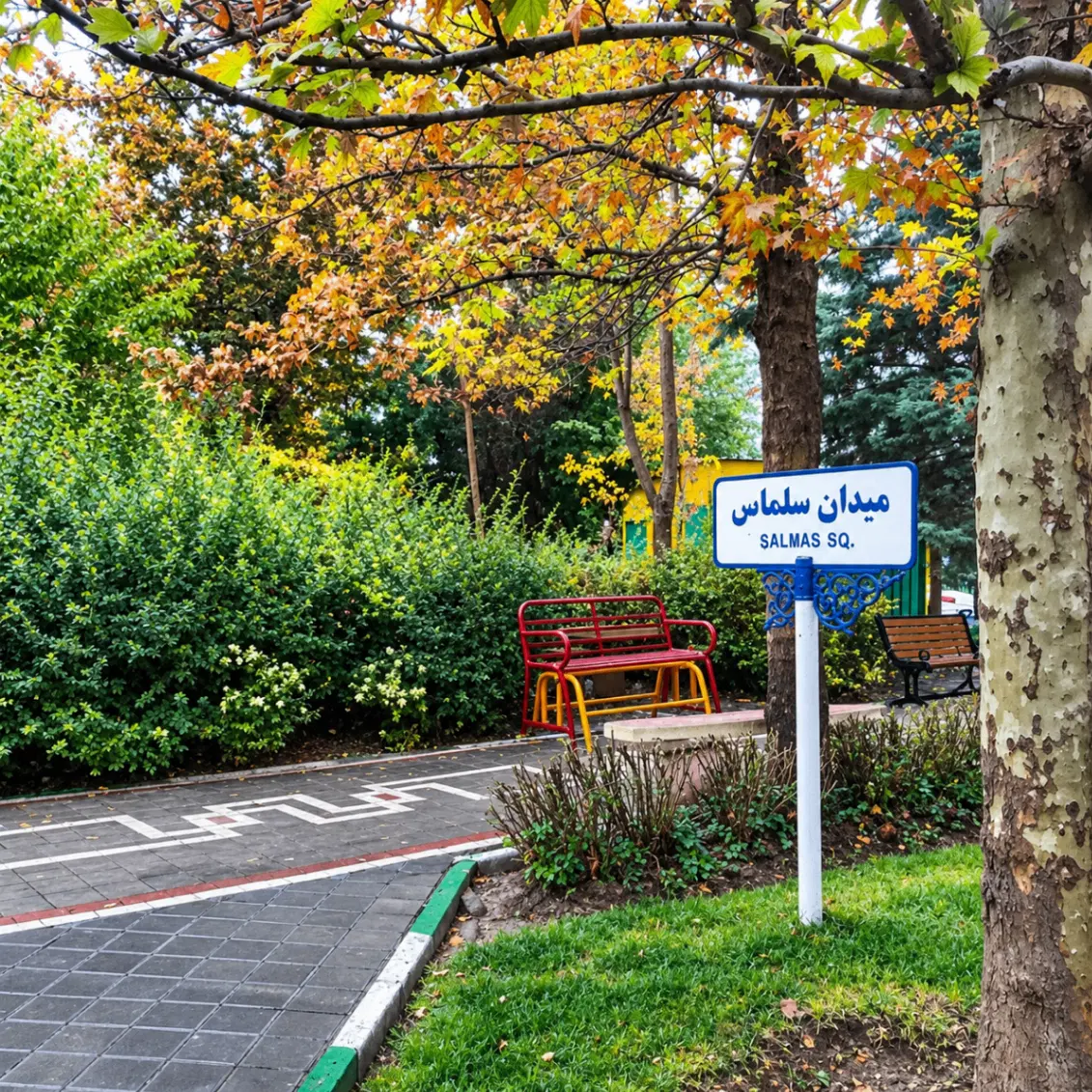 کبابی با وسایل ، محدوده میدان سلماس