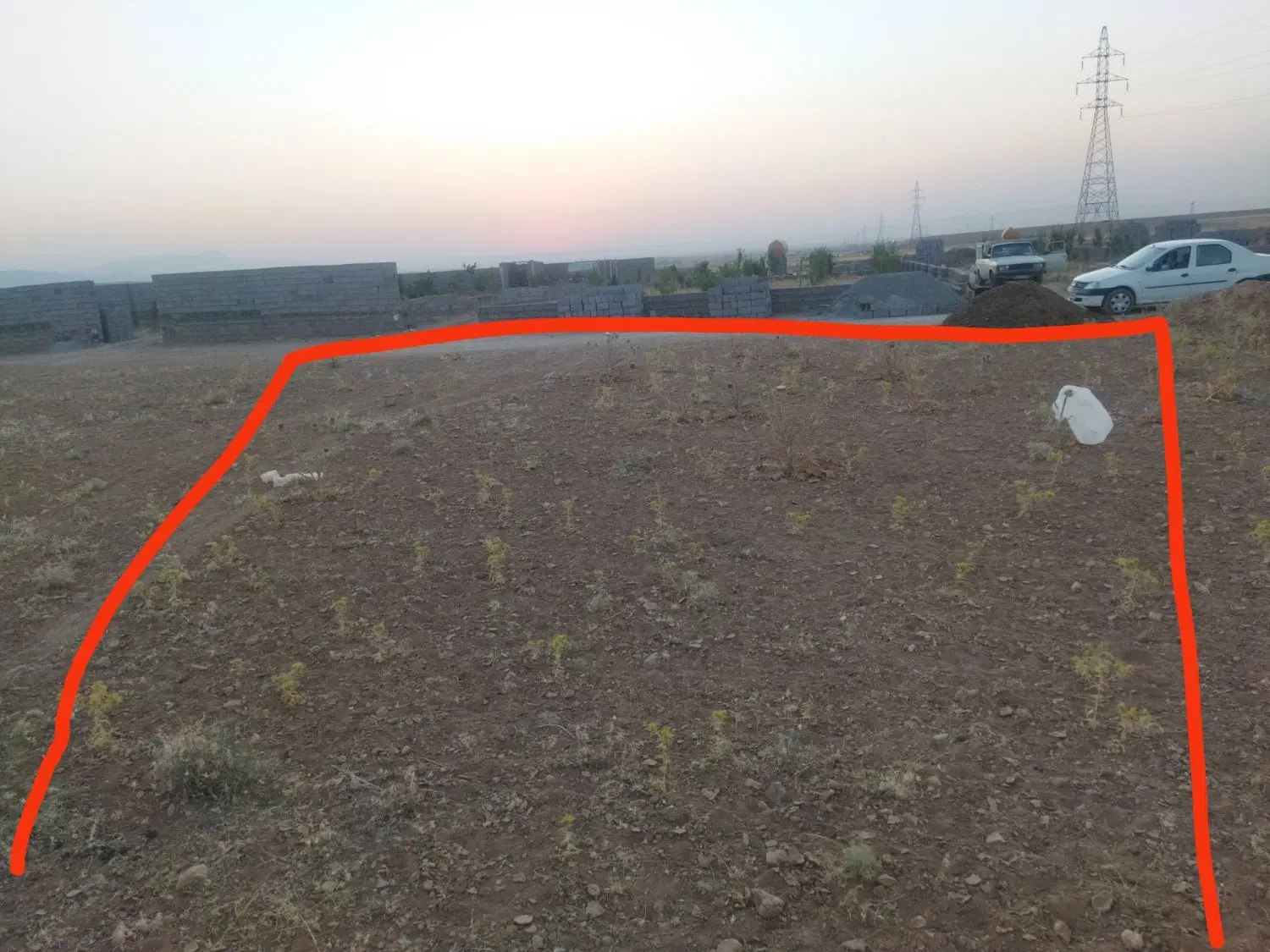 زمین باغی به متراژ ۷۵۰متر