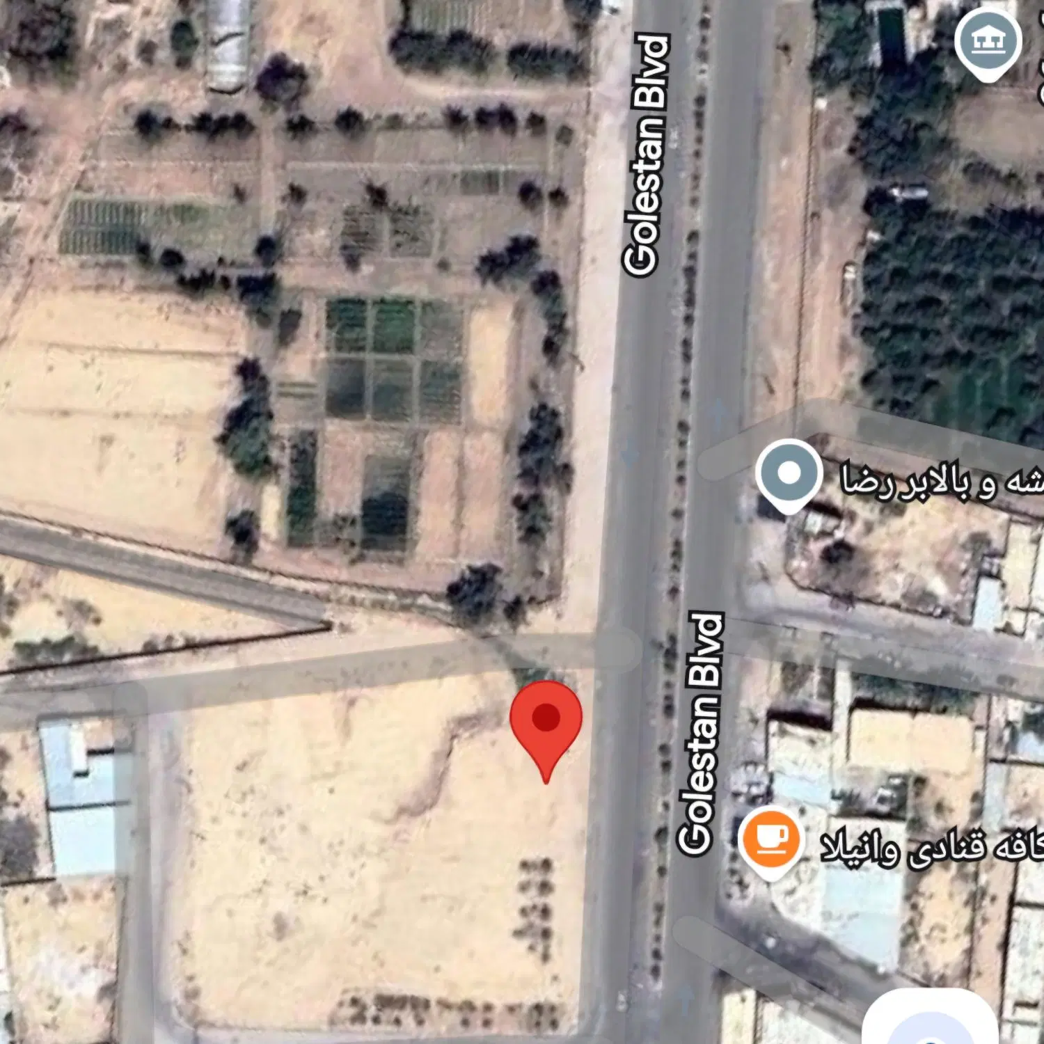زمین حاشیه بلوار گلستان