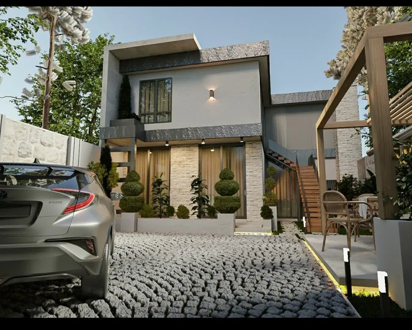 ویلای مسکونی با طراحی زیبا