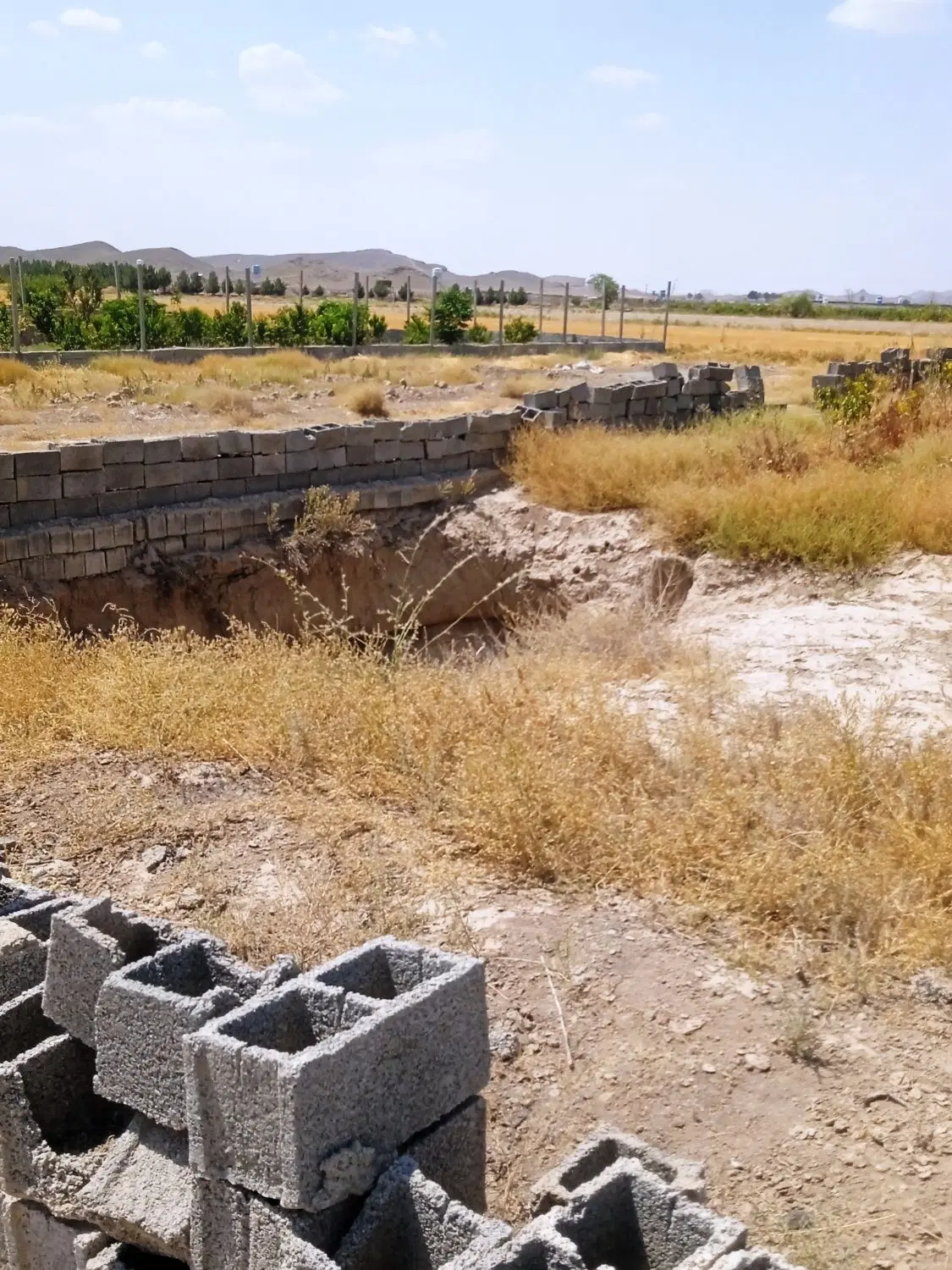 زمین ۲۵۰متر صالح آباد ملارد کوره اجر پزی