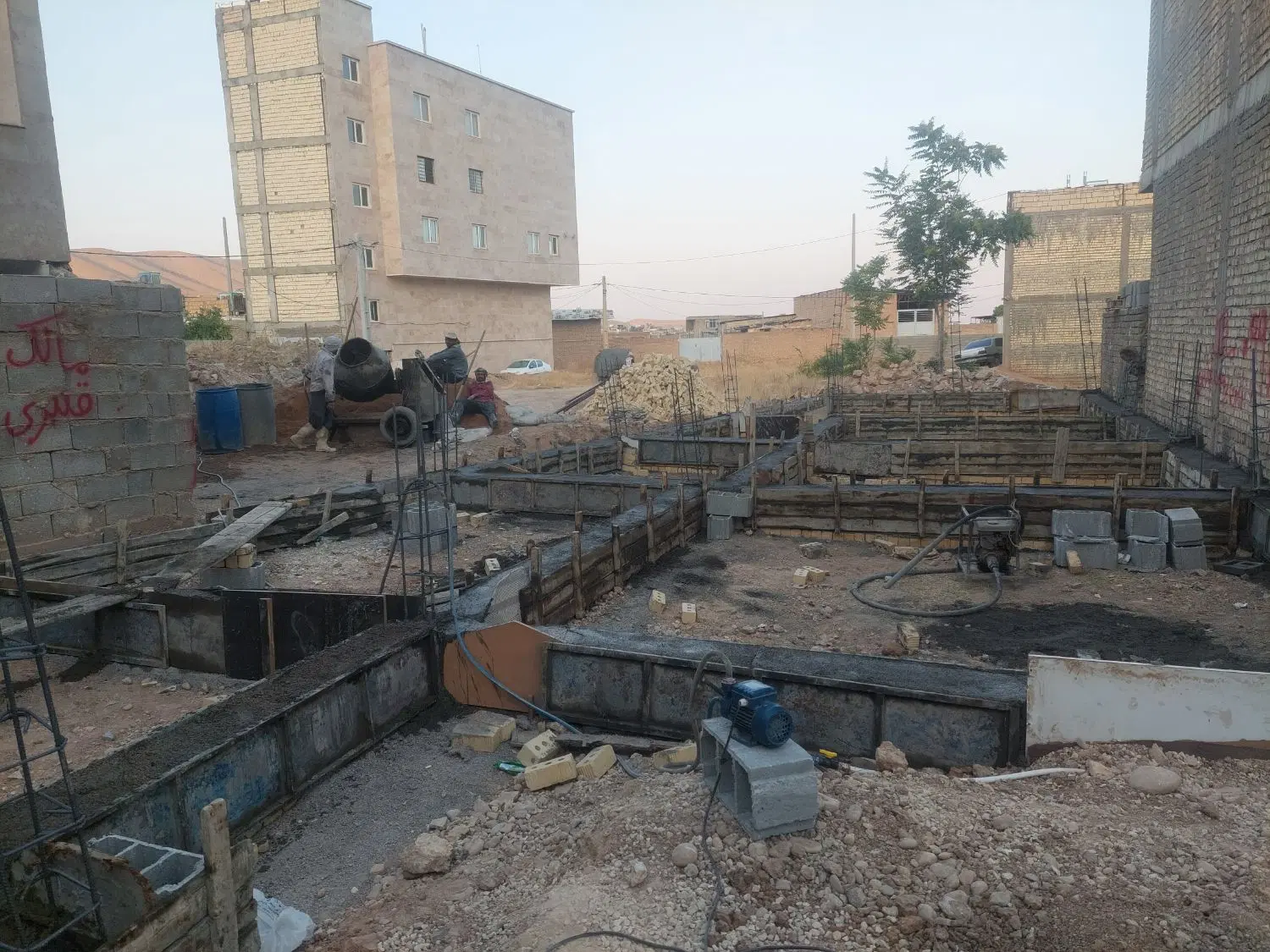 اسکلت دوطبقه کیان آباد