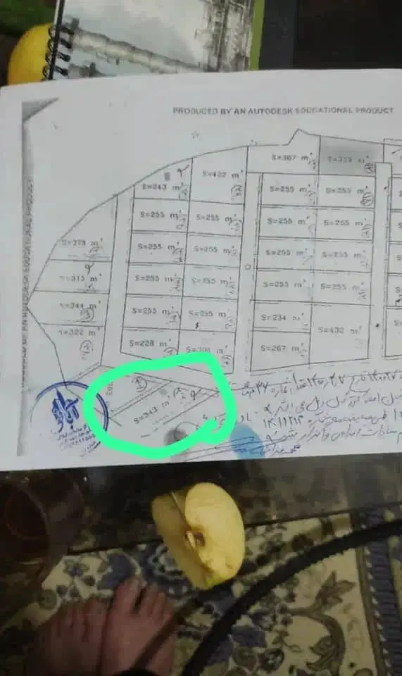 زمین داخل بافت مسکونی شهر پول