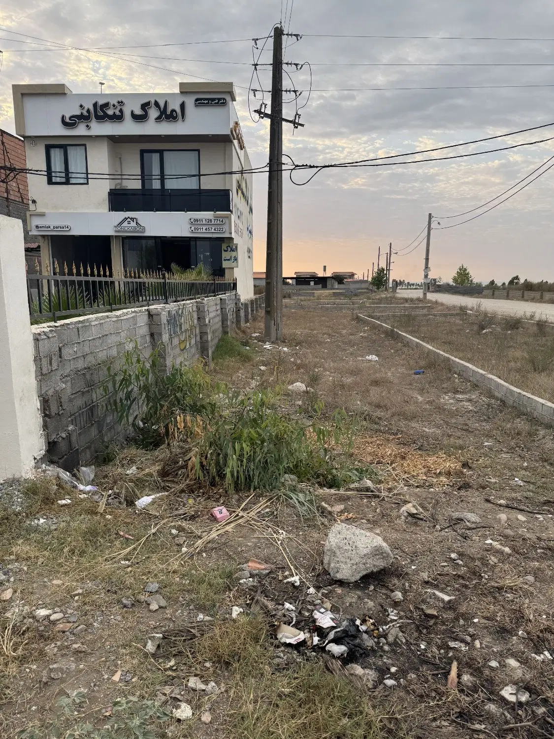 زمین تجاری مسکونی جاده پلاژ سمت دریا جاده پلاژ