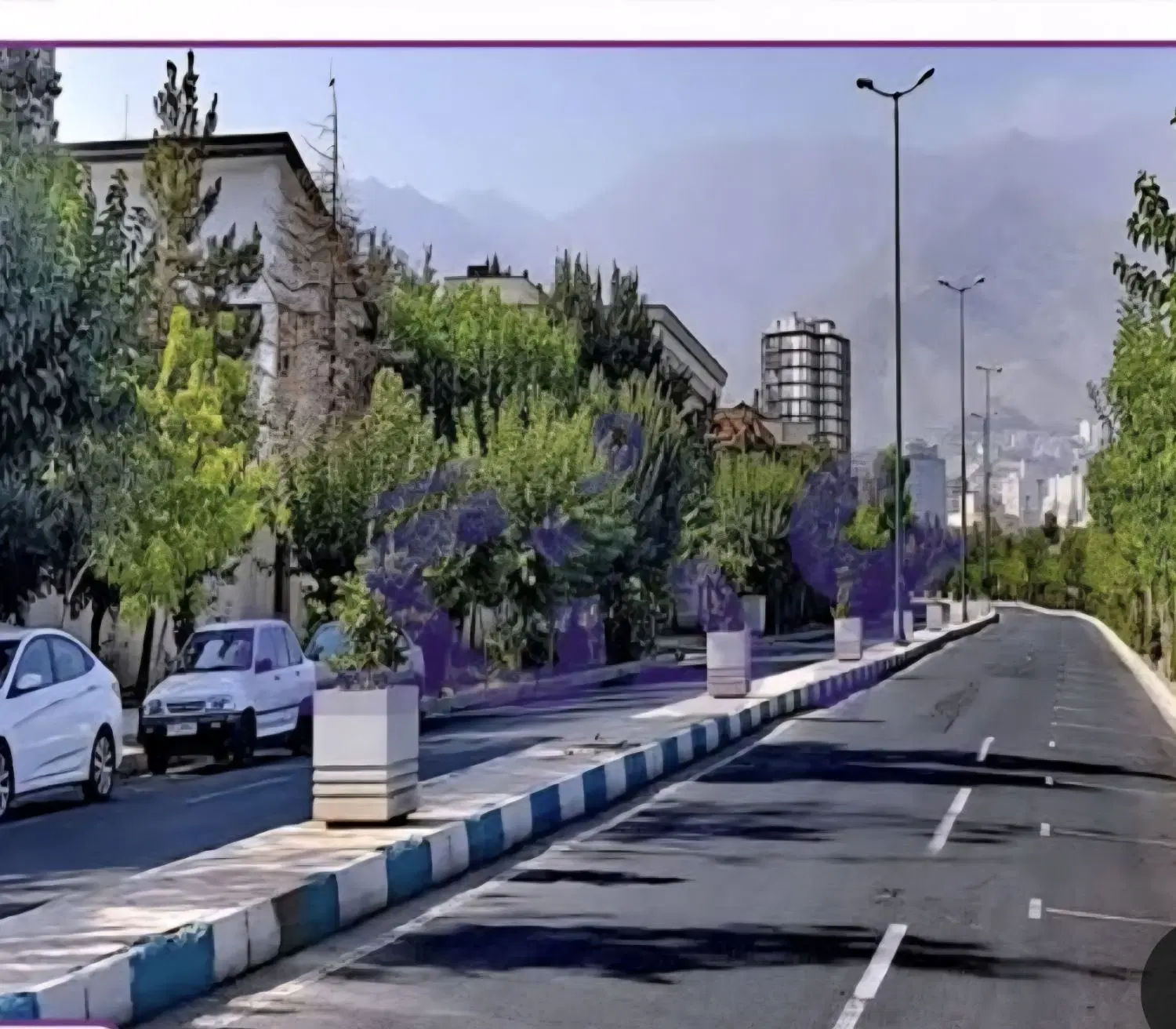 زمین بر خیابان گلستان (ایوب اباد)