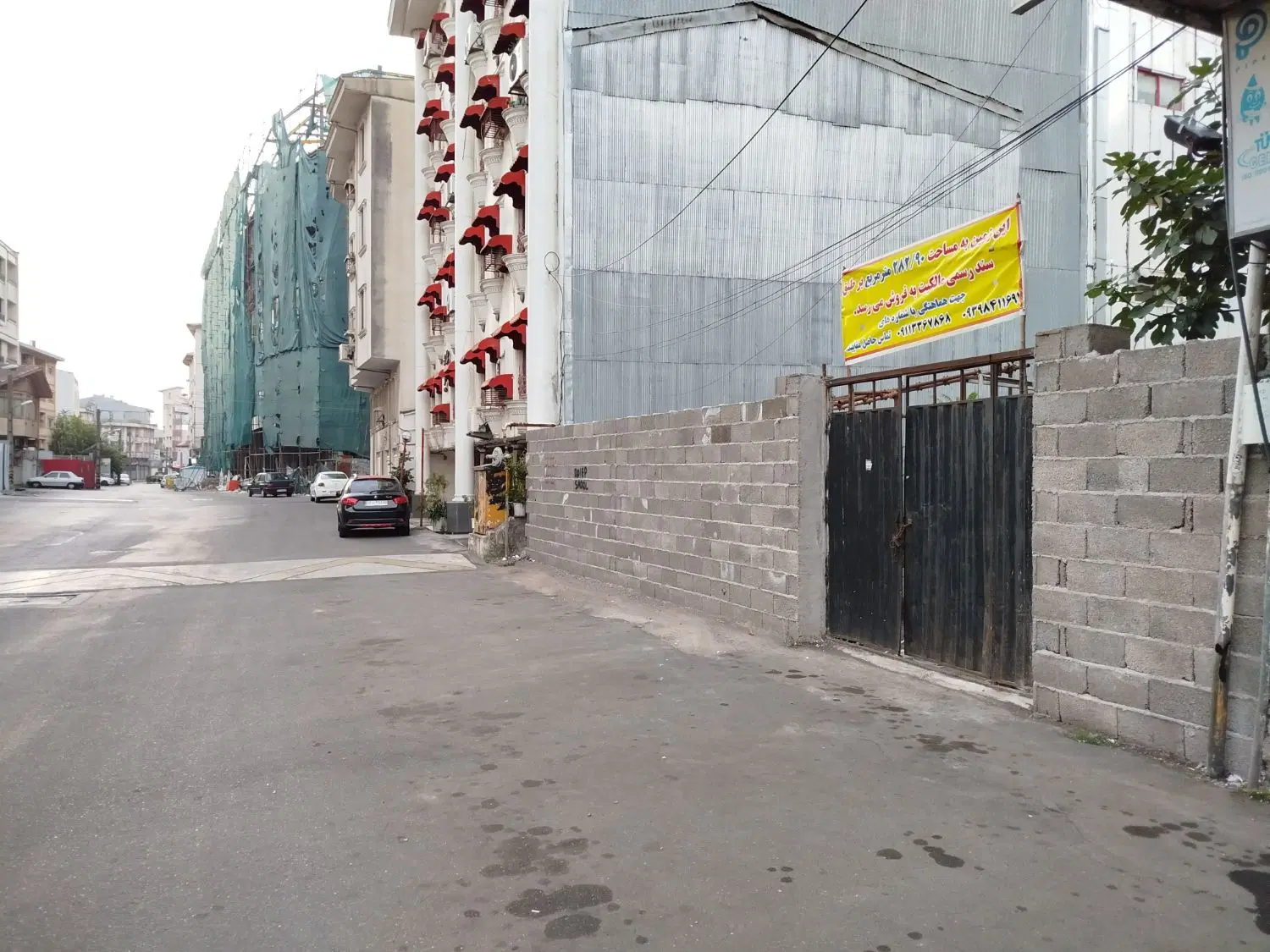 فروش قطعه زمین ۲۸۳ متری در مرکز خیابان لاکانی رشت