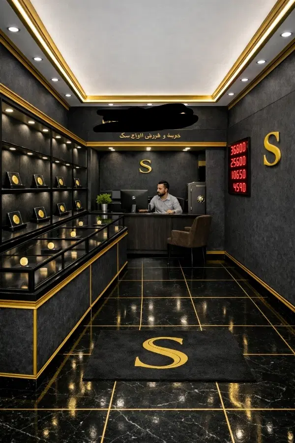 طلافروشی با دکوراسیون مدرن