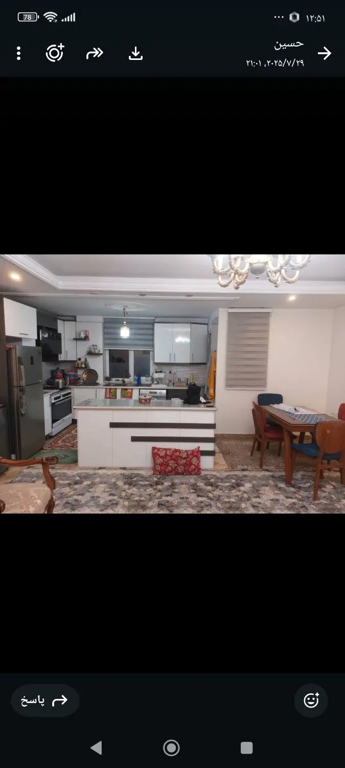 اپارتمان 80متر دو خواب تک‌ واحدی ط 4