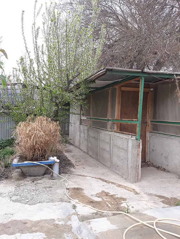باغچه ویلا هشتگرد قاسم آباد بزرگ روستای حاجی بیگ
