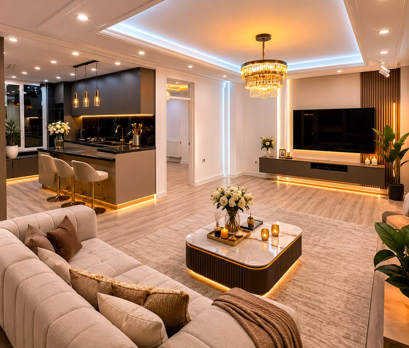 58مـتر_خوش چیـدمان*سنـدتک برگ*fullدیـزاین میـنیمال