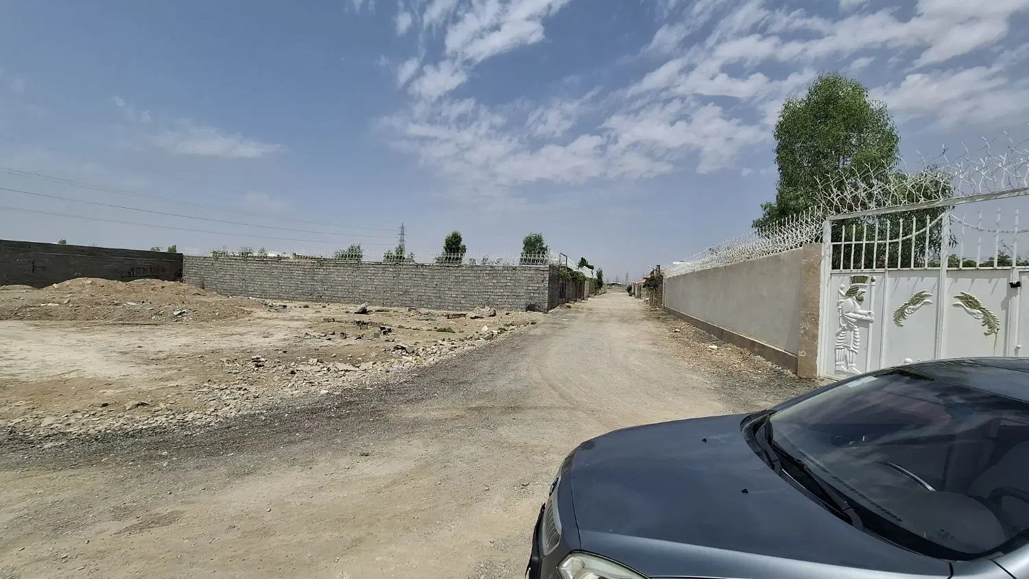 زمین باغی ۴ دیواری اتوبان فرودگاه