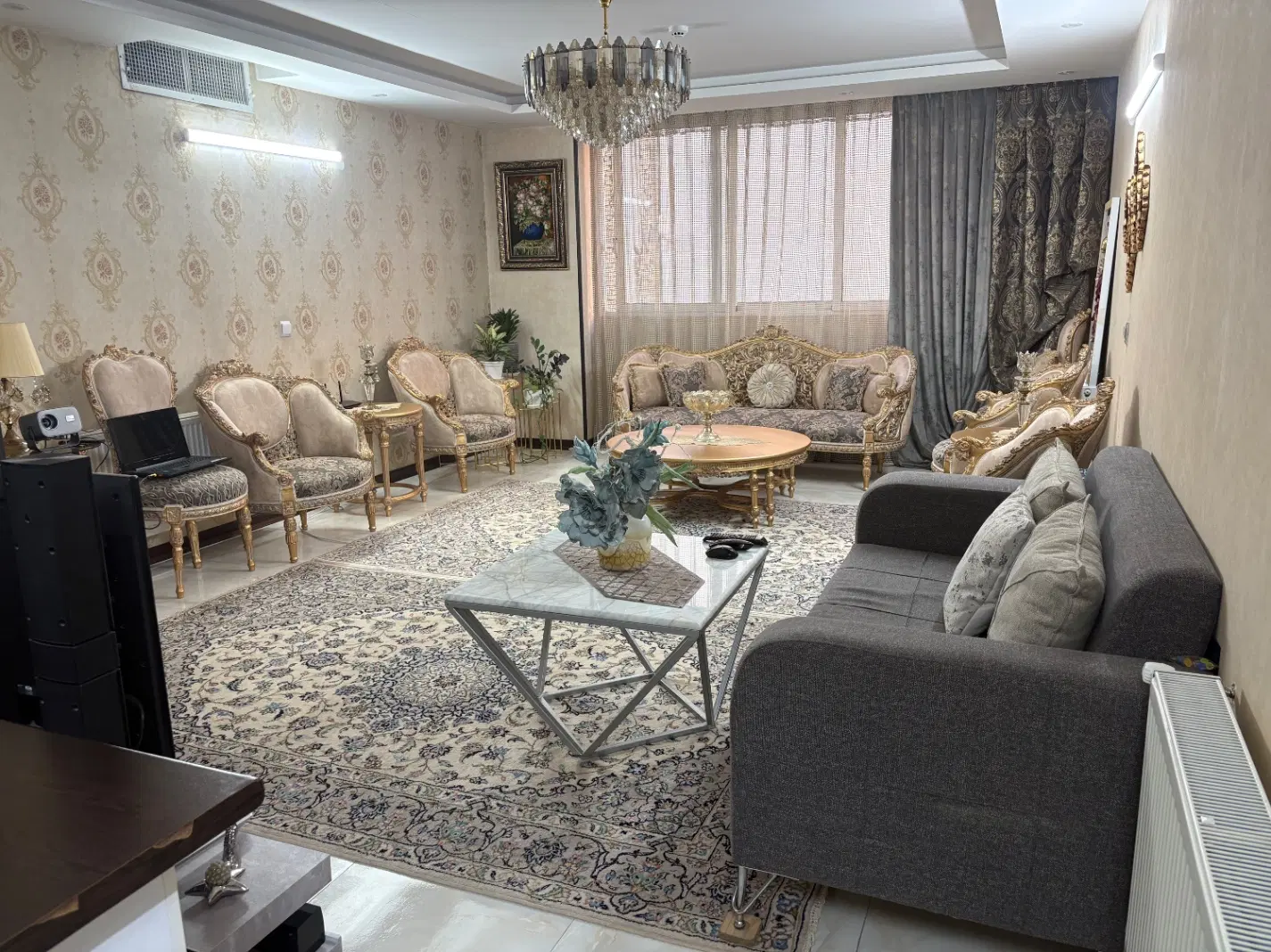 اپارتمان ۲ خواب_۹۰ متری_شیک_عروس دامادی