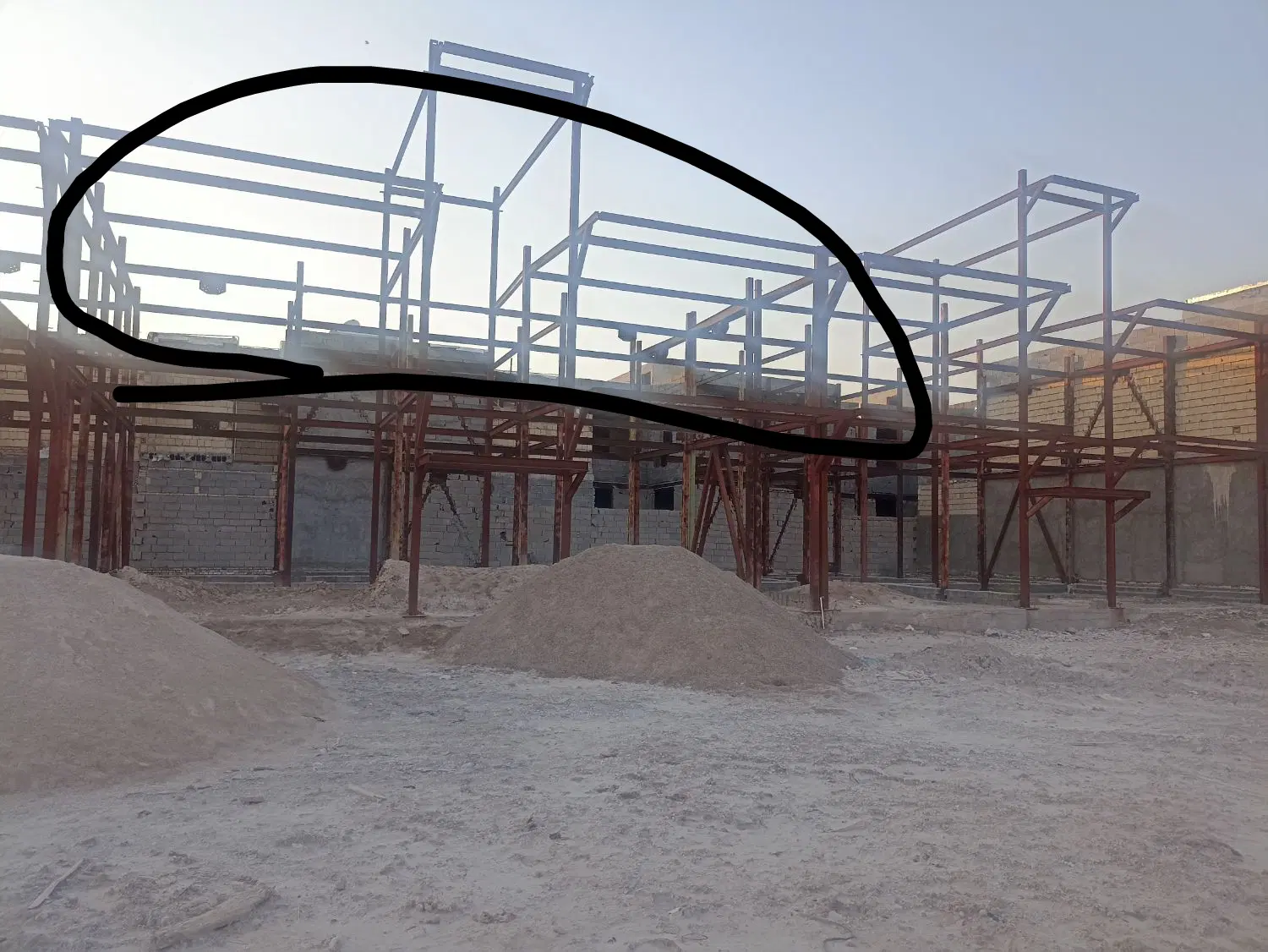 فروش 2واحد اسکلت طبقه بالا راست و چپ