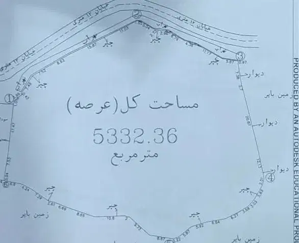 زمین با سند مالکیت .