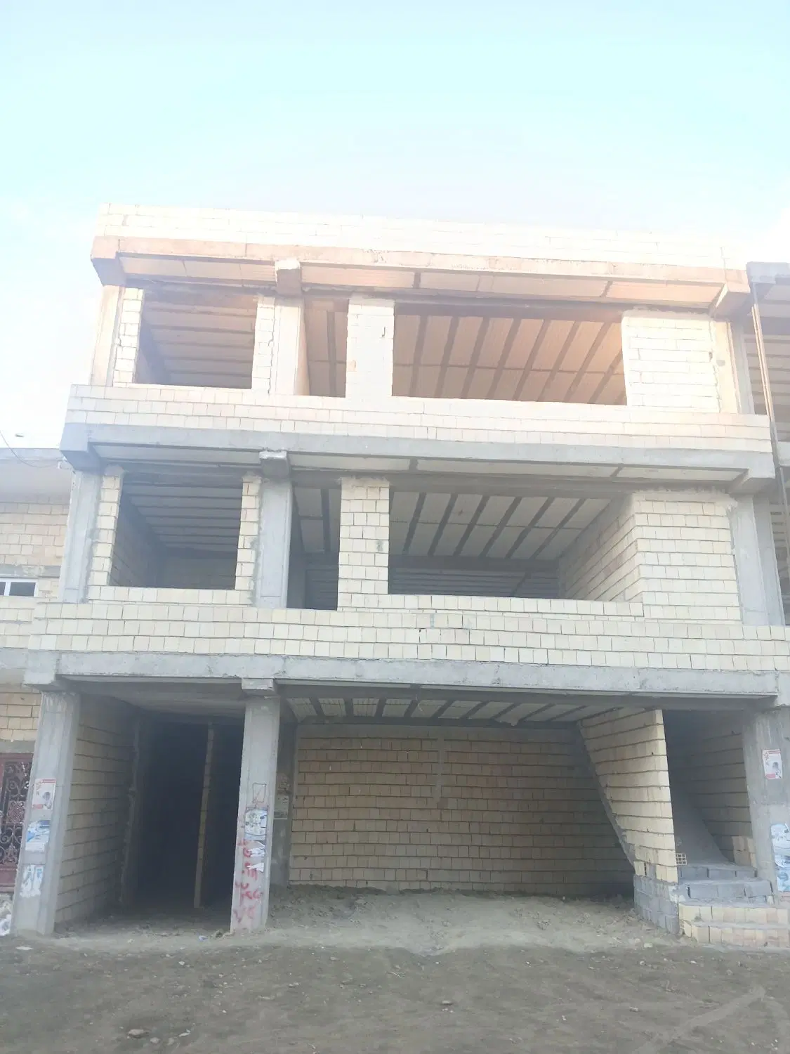 اسکلت ۳طبقه ۳راه جدا