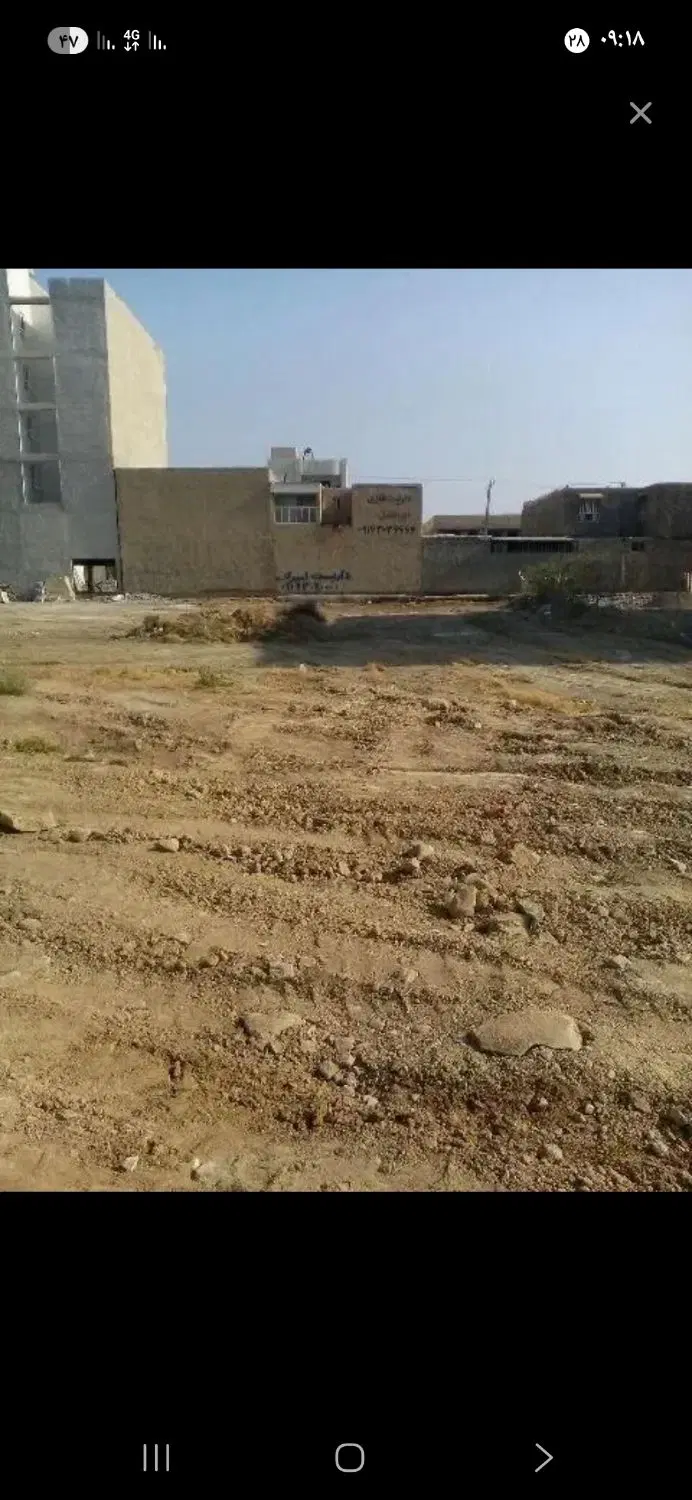 زمین ۲۰۰متر سنگ فرش دونه اماده ساخت