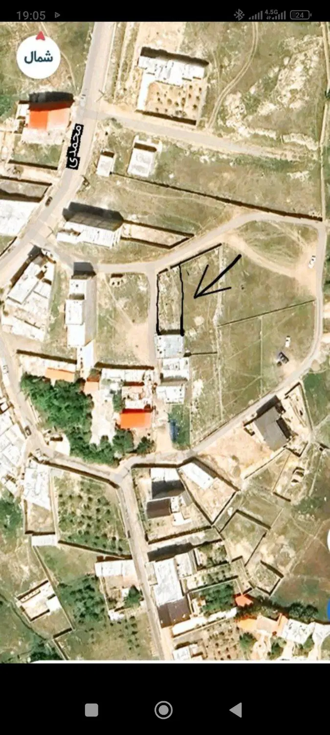۳۱۰ متر زمین دو نبش جنوبی پایین کوه