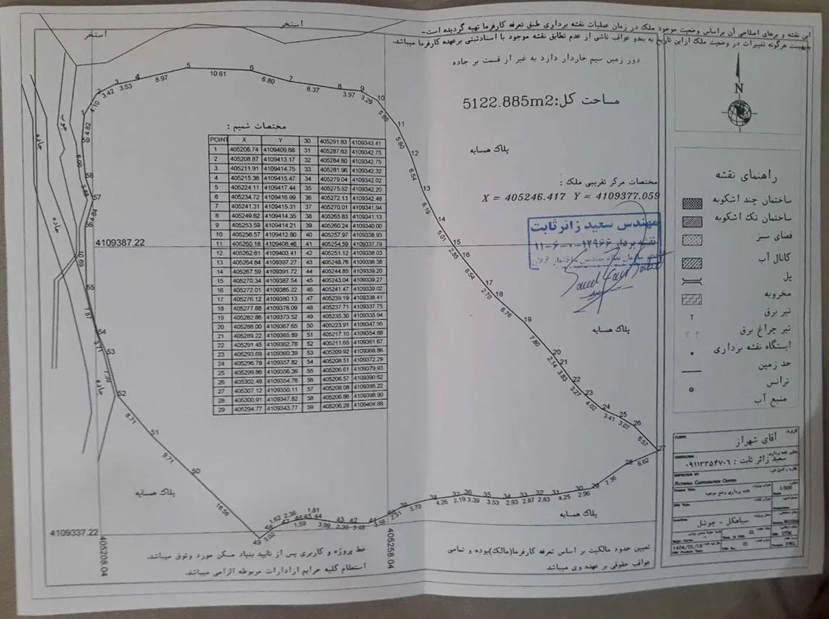 حدود پنج هزار متر زمین در روستای چوشل