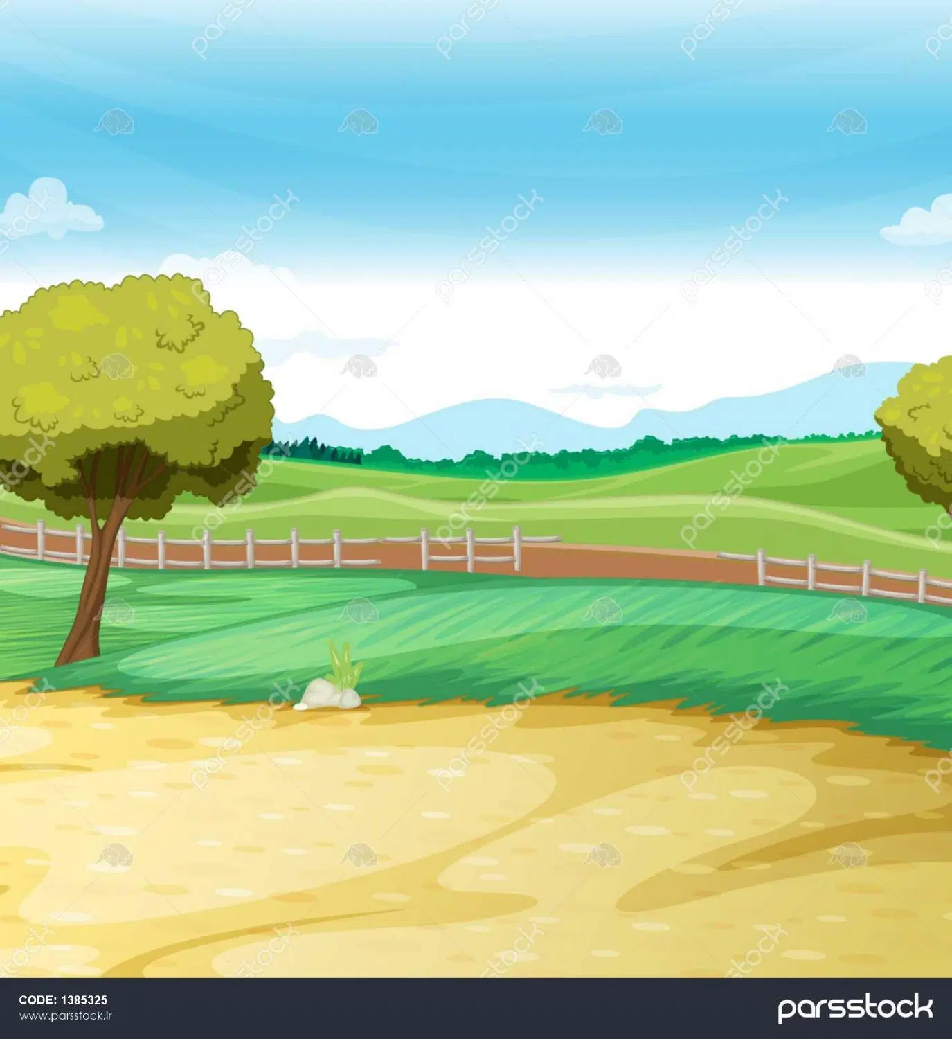 هزار متر زمین شیرکوه