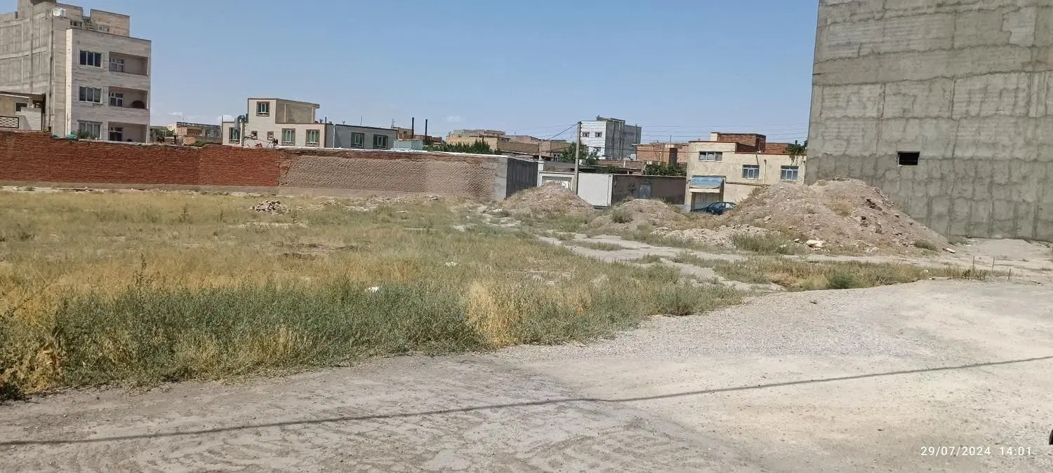 فروش قطعه زمین 300 متری در خیابان عارفی آذرشهر
