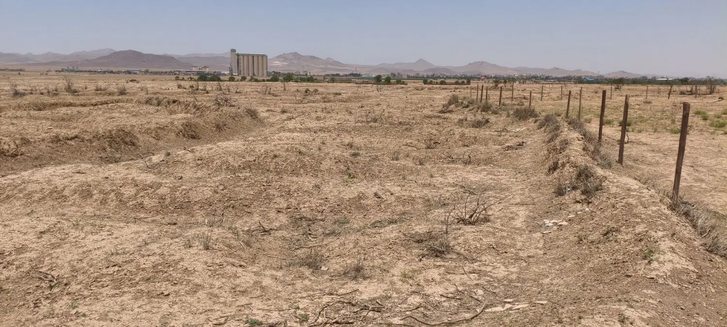 زمین باغی سند تک برگ چسبیده تاکستان معاوضه