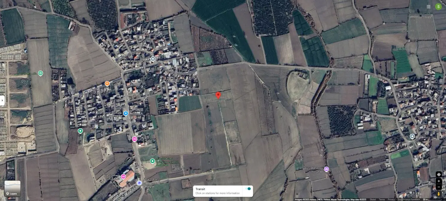 زمین 290 متری چسبیده به روستای مریم آباد