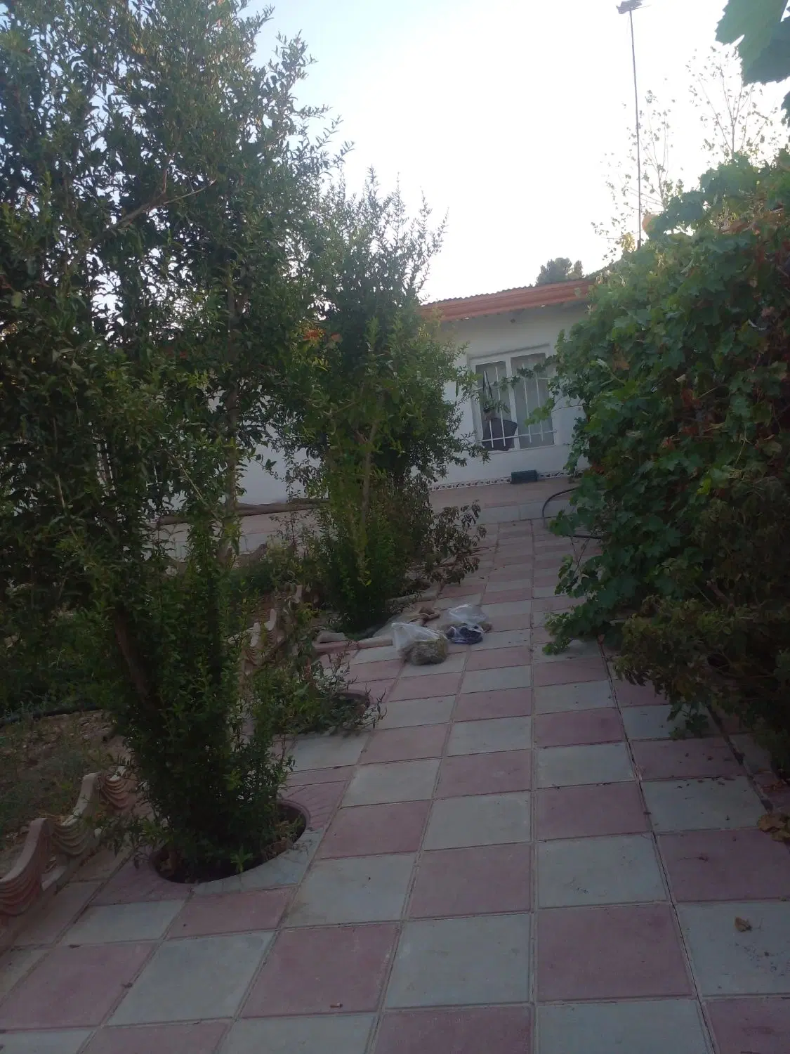 یک باغ ۵۰۰ متر چهار دیوار  ۸۰ متر زیر بنا دارد