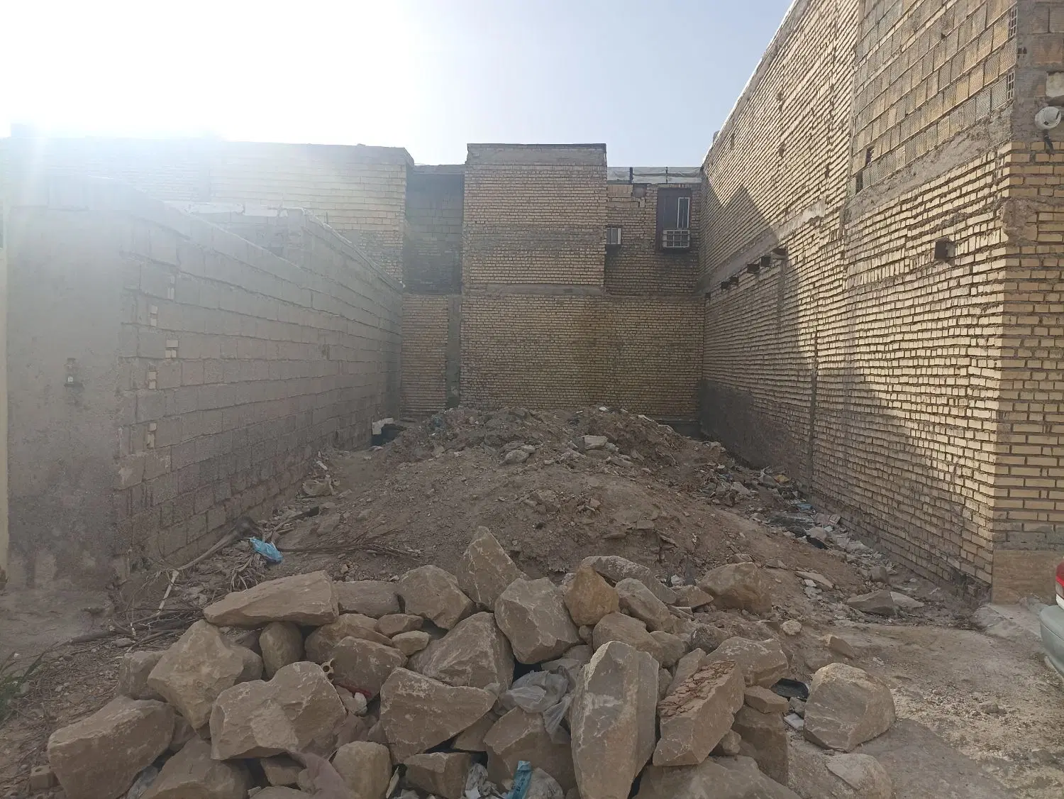 زمین پی شده