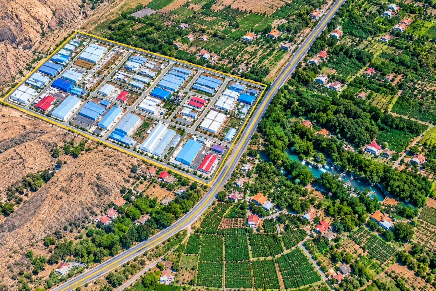 زمین صنعتی شهرک صنعتی
