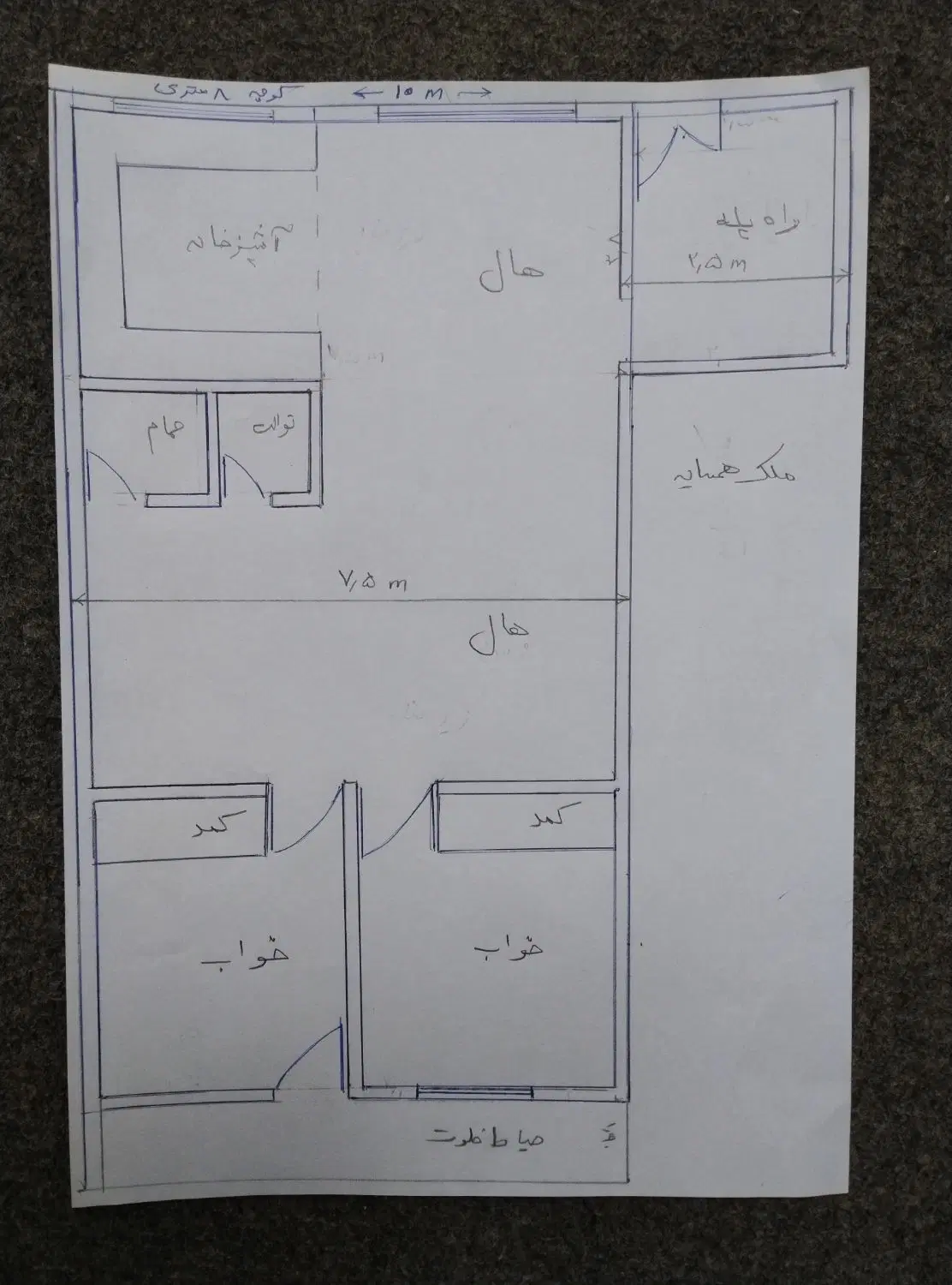 ساختمان نیمه کار در احتشامیه(گاوخانه)