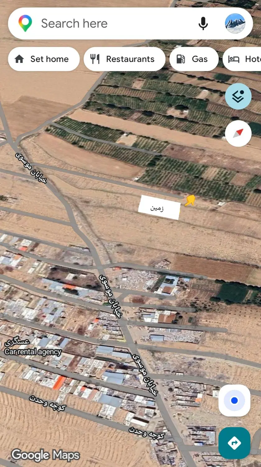 زمین حسین آباد(ابهر)