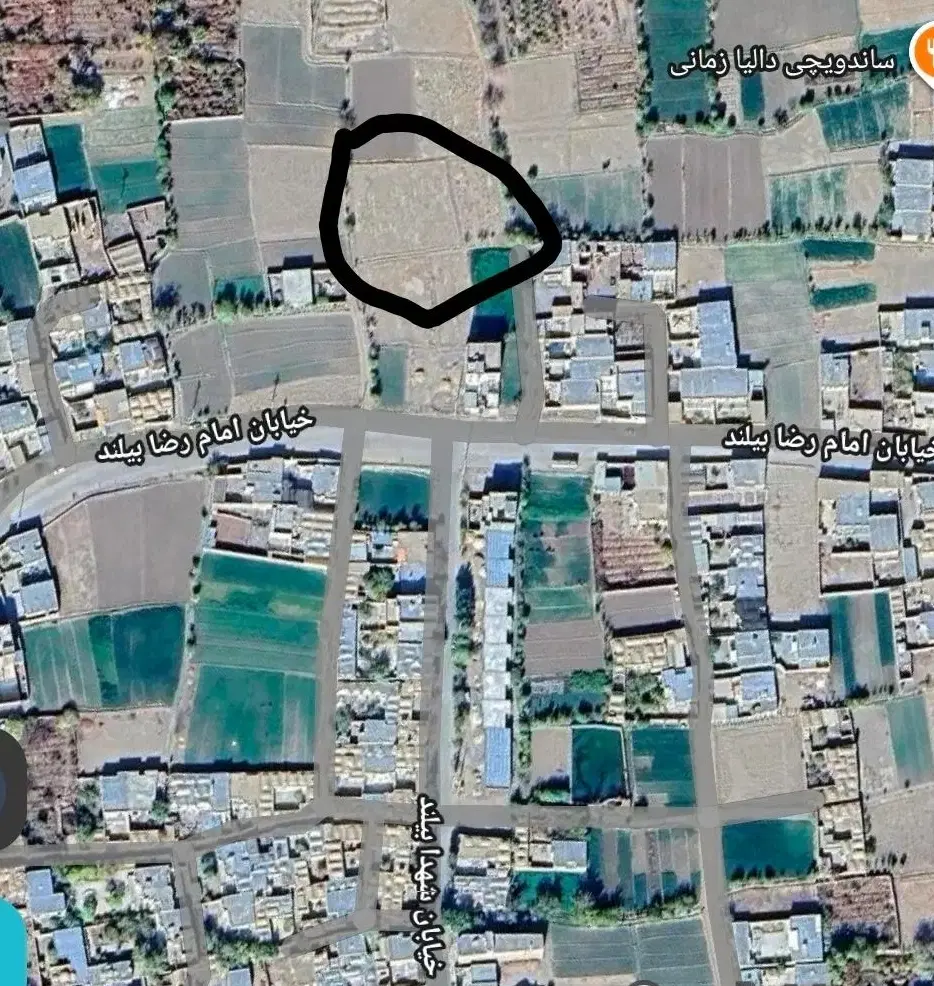 ۵۰۰متر زمین در خیابان امام رضای بیلند