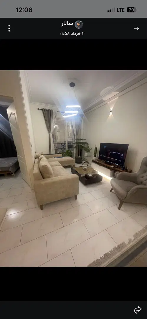 80متر ، 2خوابه ، مرزداران
