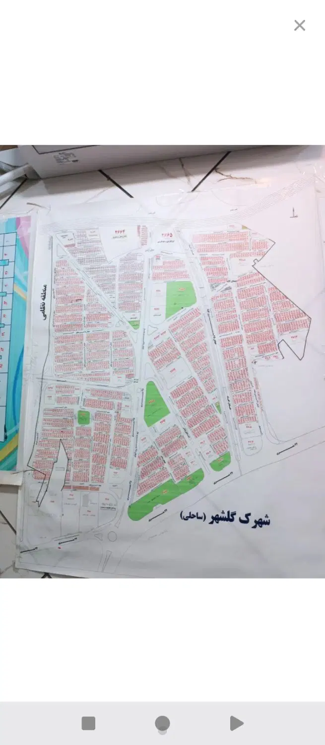 فروش زمین مسکونی شهرک ساحلی(گلشهر)قطعه 1626.سنددار