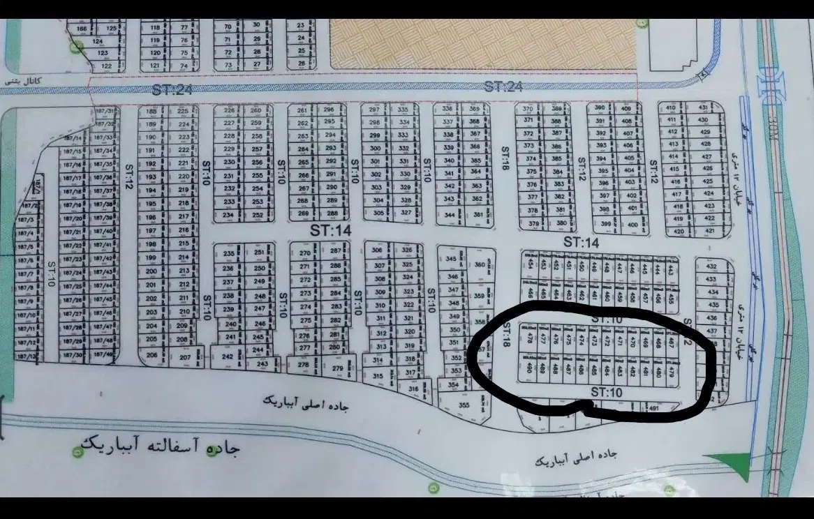 زمین ۱۸۰ متری شهرک یاس ورامین فاز ۱