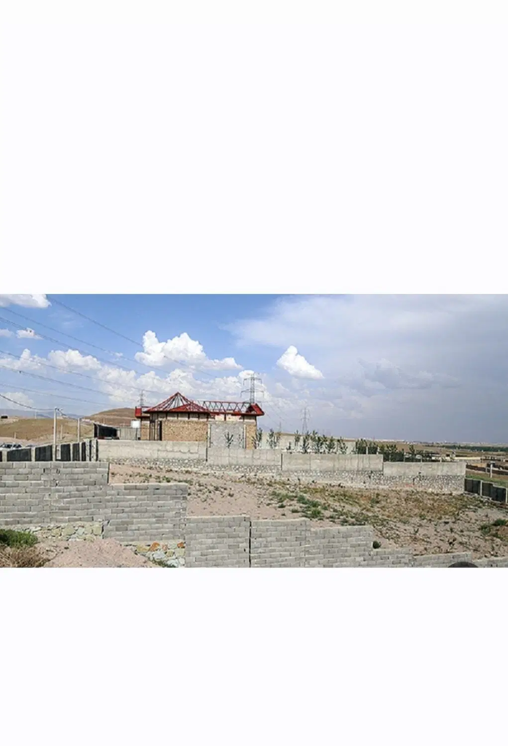 شهرک توریستی نیاوران قزوین،زمین ۲۰۰۰ متری 4دیواری
