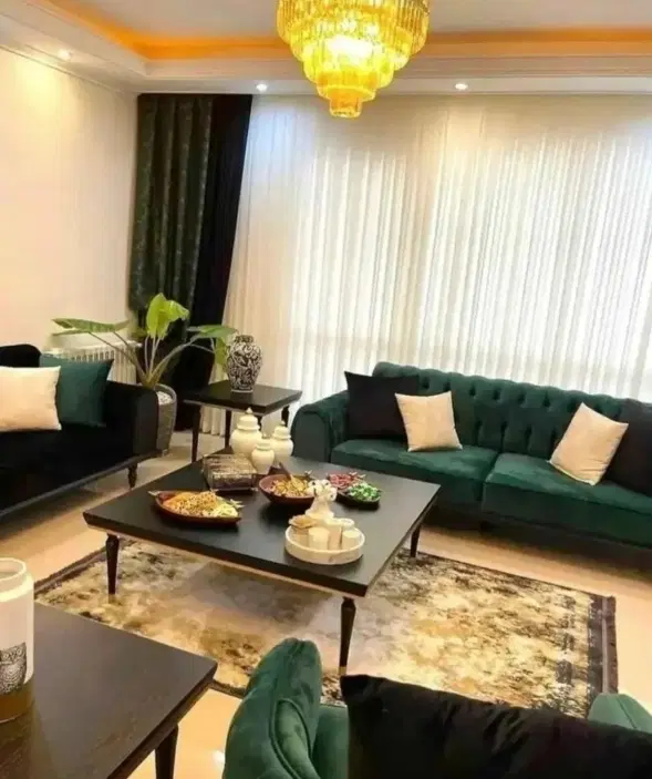 60متر سالن پرده خور خوش نقشه