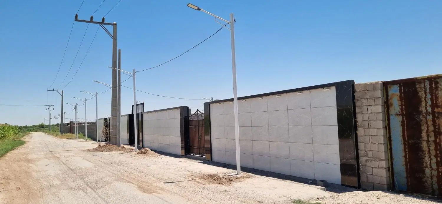 زمین باغچه اماده ساخت ویلاباغ برق کنتور