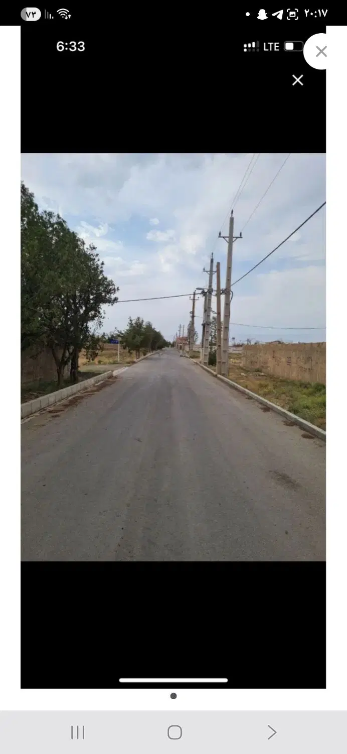 زمین باغی ۷۰۰ تومان ۲۴۵ متر سند تک برگ سبز