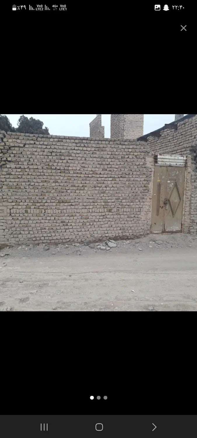 زمین دور دیوار جاده کلات باغفراگرد