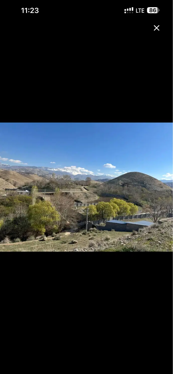 زمین ویلایی رودهن گلخندان ۲۵۰متری دارای سند ششدانگ