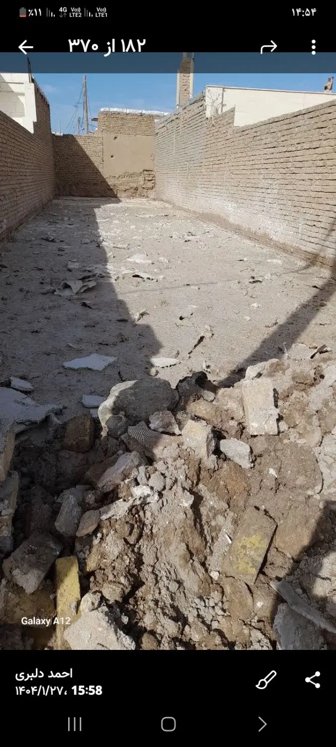 زمین ۱۱۳ متری   پشت  بهداشت  قلعه  نو