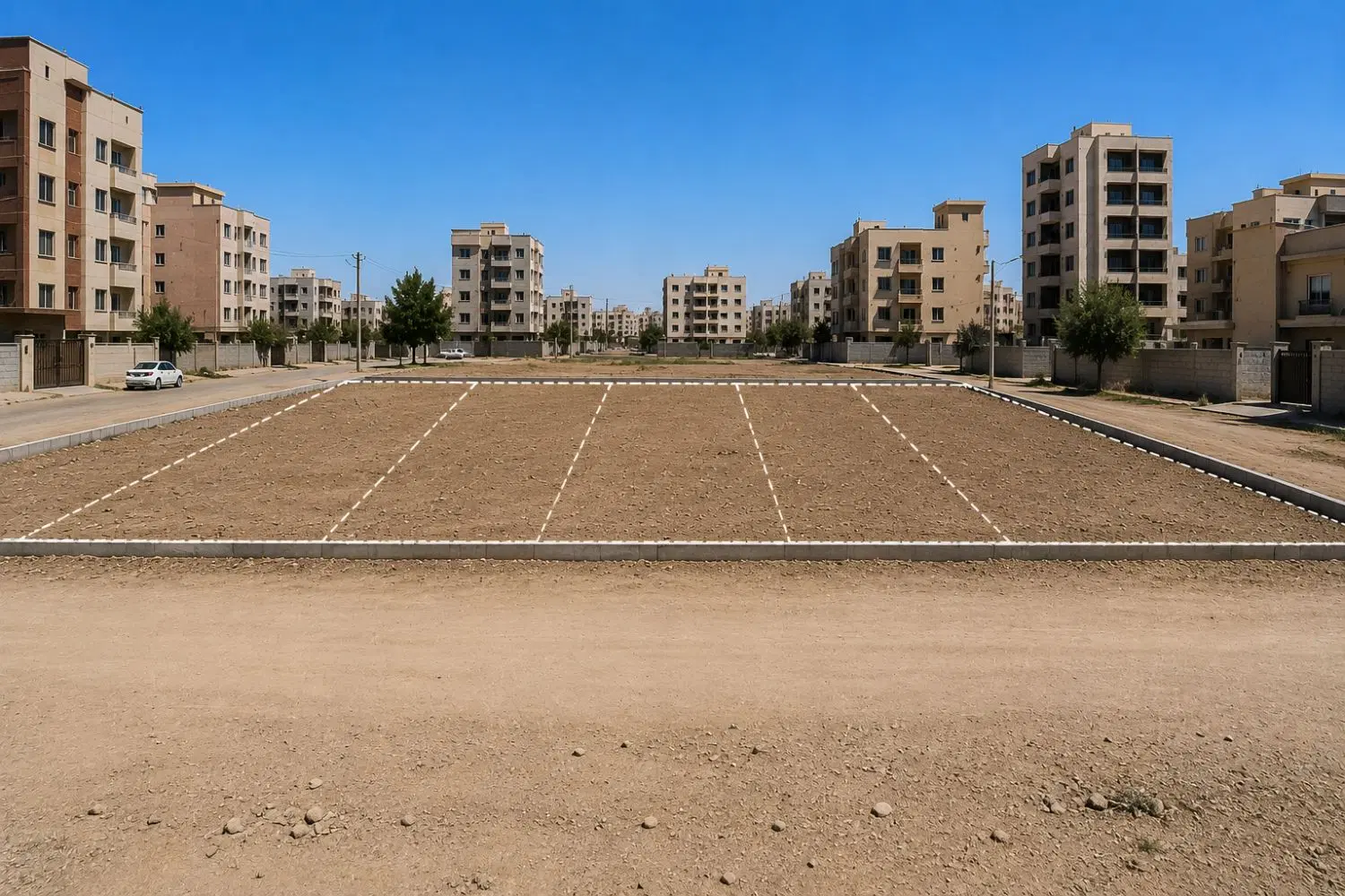 فروش یک قطعه زمین مسکونی سه نبش خیابان ملکی